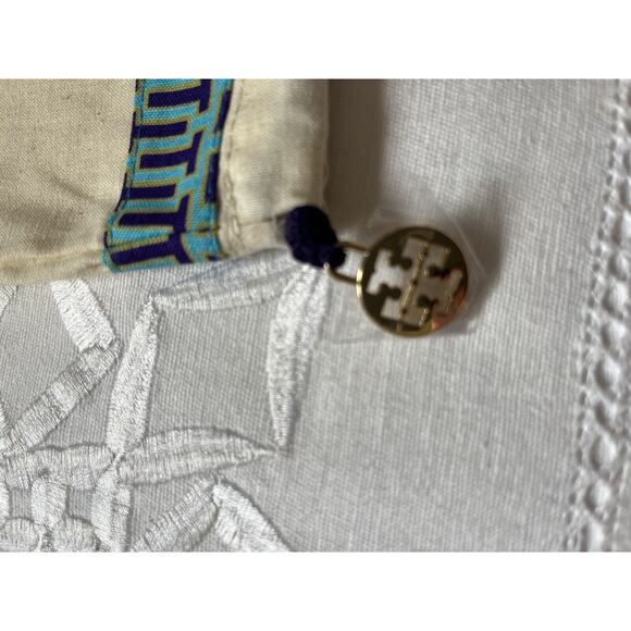 Tory Burch Shoe Dust Bag Natural Beige Cinch Drawstring Close Storage 12 x 15 - Picture 5 of 6
